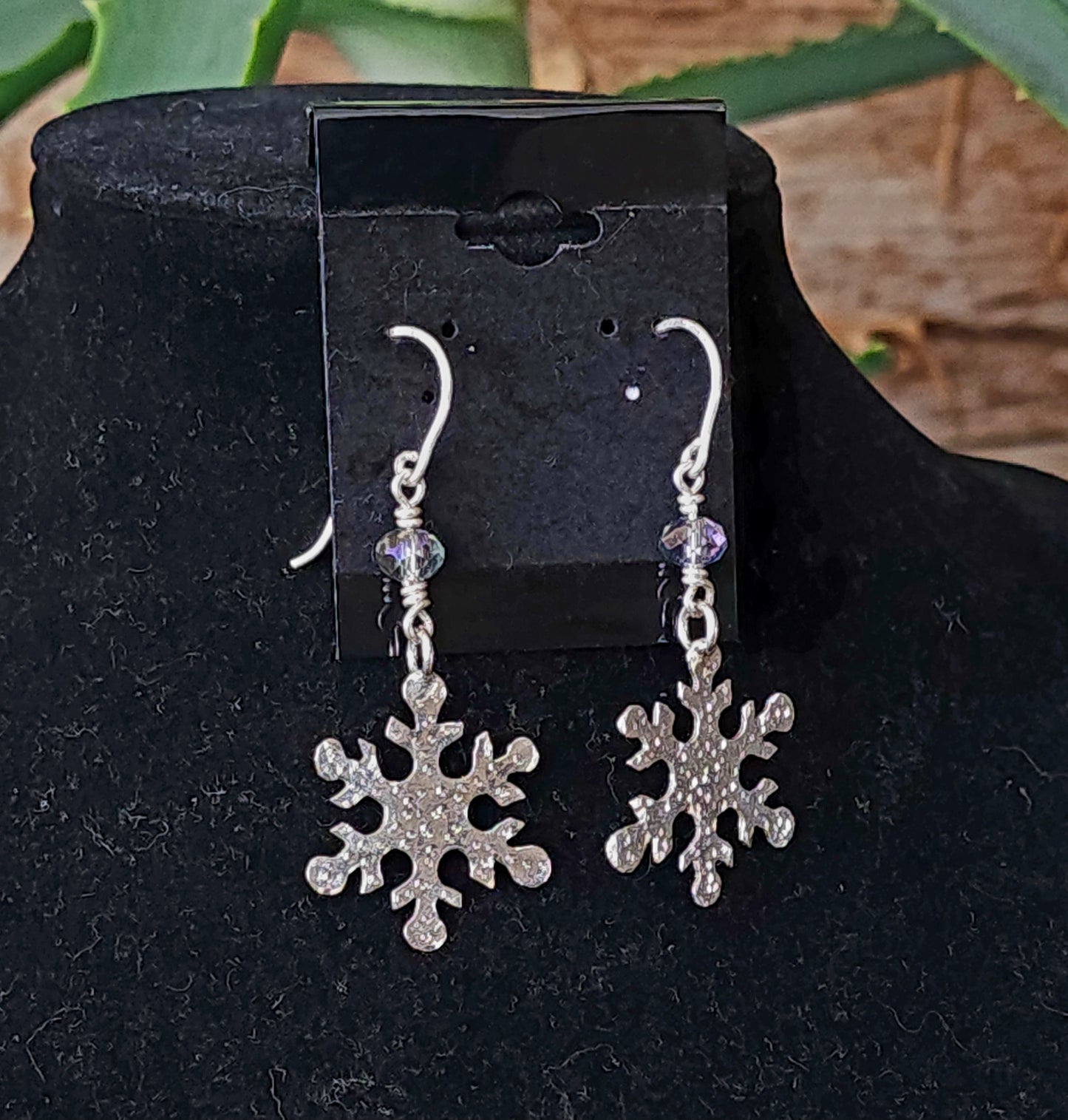 Snowflake earrings