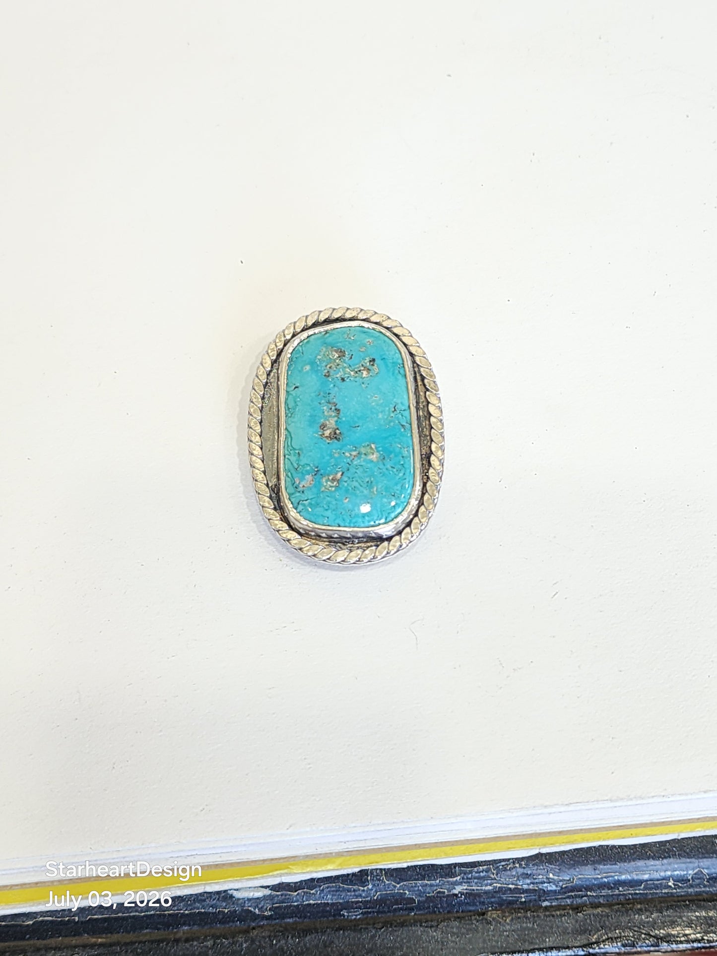 Turquoise Bolo, large stone
