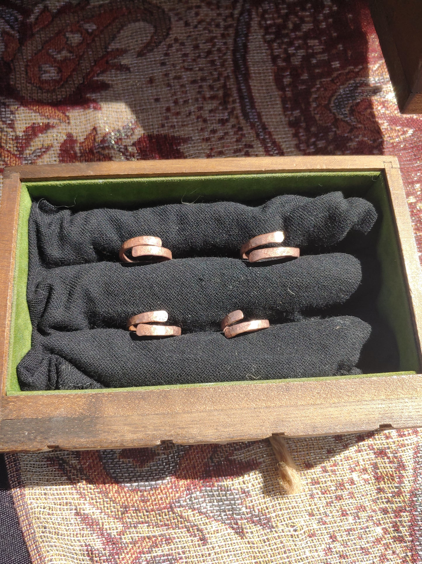 Hammered Copper Adjustable Ring