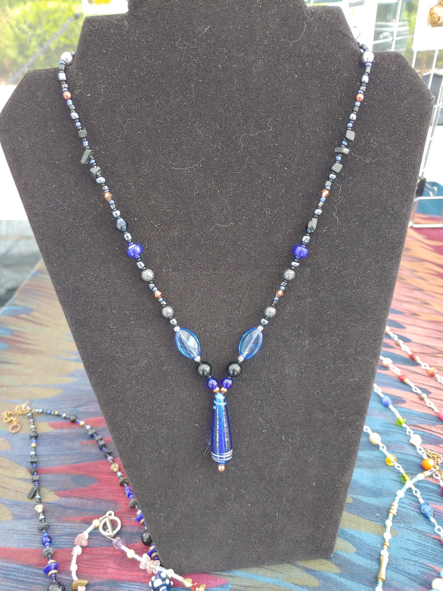 Single strand beaded necklace