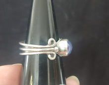 Load image into Gallery viewer, Blue Tanzanite Renaissance Style Silver Ring