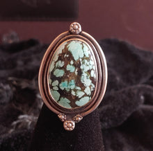 Load image into Gallery viewer, Turquoise Statement Cocktail Ring