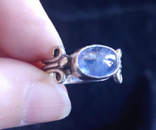 Load image into Gallery viewer, Blue Tanzanite Renaissance Style Silver Ring