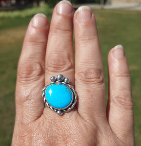 Sleeping Beauty Turquoise Statement Ring