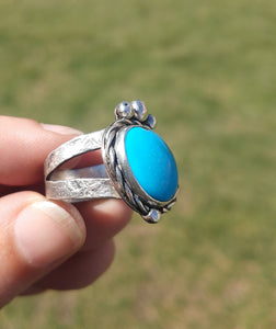 Sleeping Beauty Turquoise Statement Ring
