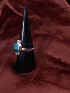 Bluebird Studio fuzed glass ring