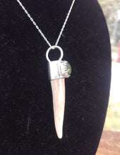 Load image into Gallery viewer, Antler and Jade Necklace