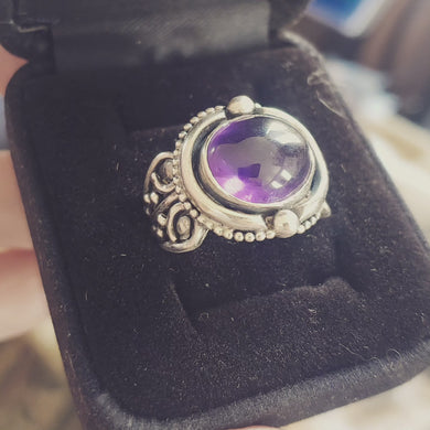 Renaissance Style Amethyst Ring