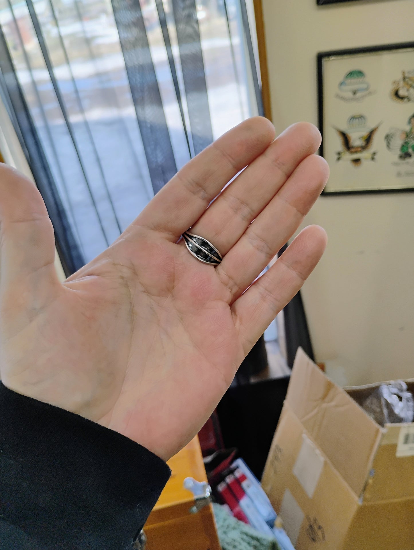 Star Sapphire Silver ring