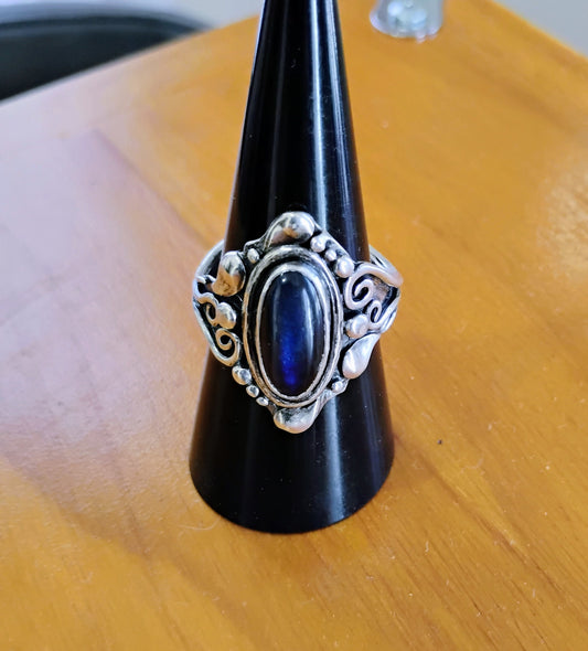 Star Sapphire Silver ring