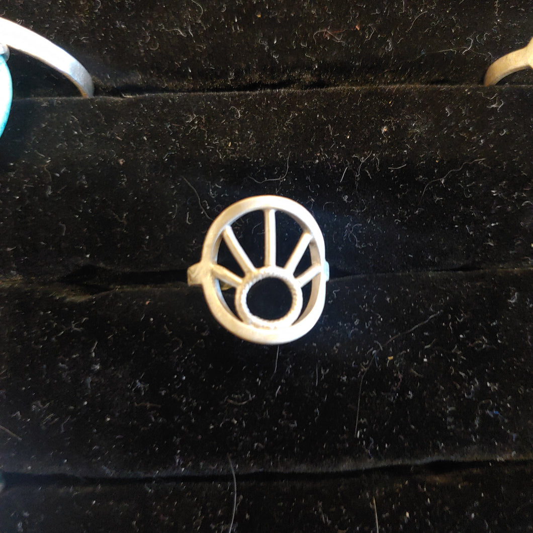 Sunburst, Sterling Silver Ring