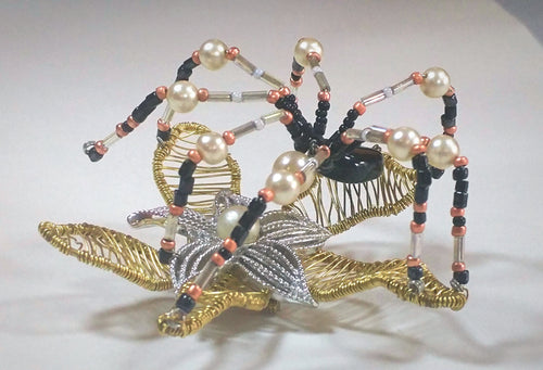Pearl Spider Broach
