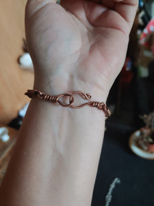 Copper link bracelet