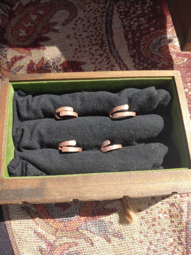 Hammered Copper Adjustable Ring