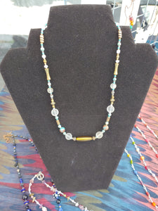 Single strand beaded necklace