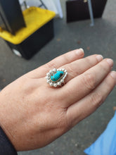 Load image into Gallery viewer, Kingman Turquoise, Sterling Silver ring