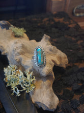 Load image into Gallery viewer, Morenci Turquoise Sterling Silver ring