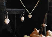 Load image into Gallery viewer, Rose-quartz dangle earrings
