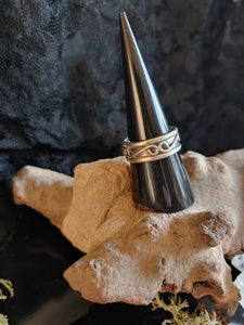 Decorative silver ring