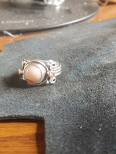 Load image into Gallery viewer, Renaissance Style Peach Agate Ring