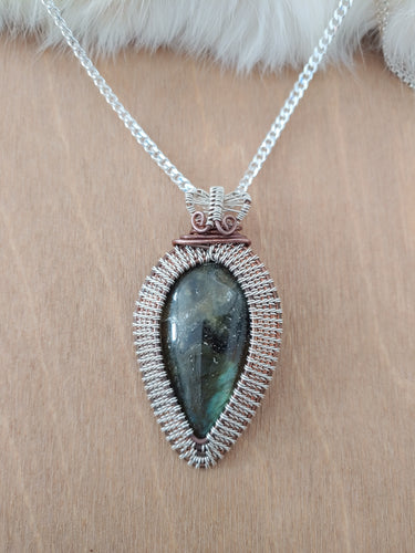 Labradorite inverted teardrop