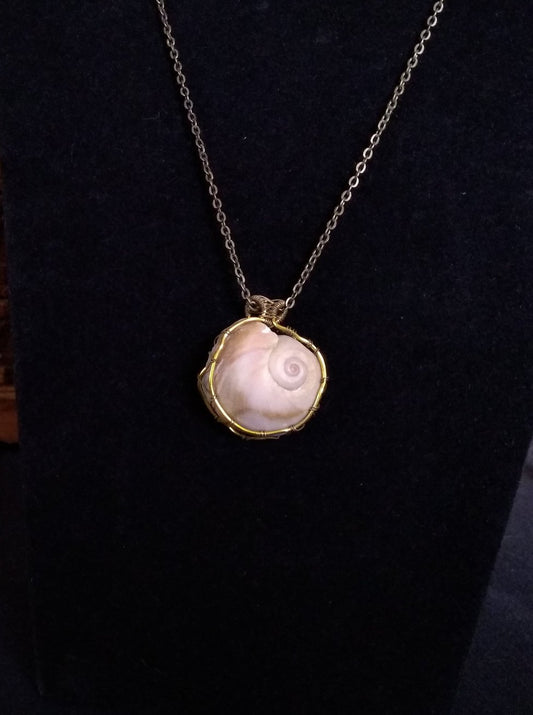 Seashell pendant necklace
