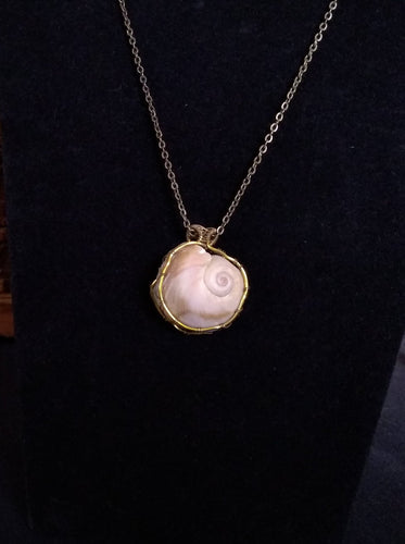 Seashell pendant necklace