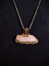 Load image into Gallery viewer, Sweetwater Agate Brass and Bronze Woven wrapped pendant