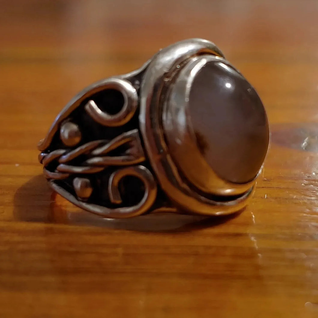 Renaissance Style Agate Ring