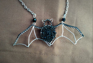 Woven Bat Necklace