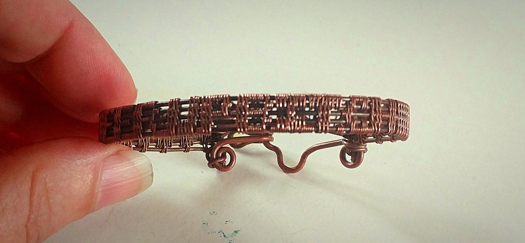 Woven copper bracelet - 